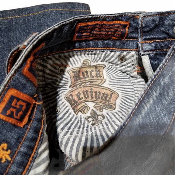 Wmn's ROCK REVIVAL Gwen Boot Cut Jeans (Size 25) - Picture 6 of 9